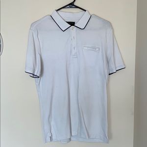banana republic white polo medium